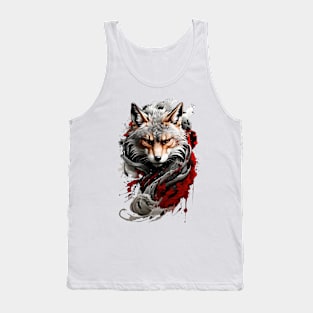 Evil Fox detailed illustration Tank Top